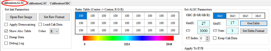 Plugin选单 --> SStarCalibrationTool --> CalibrationALSC示意图